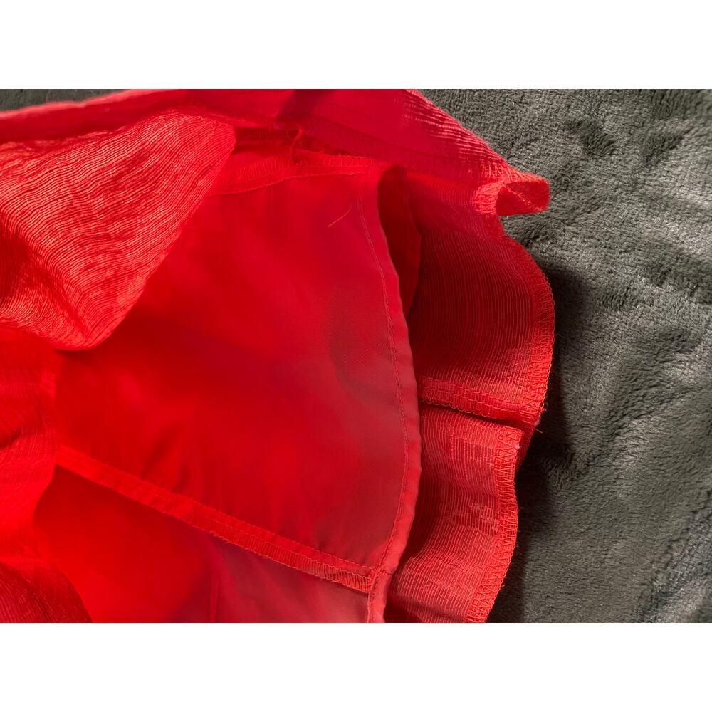 New Direction Petite SZ 6 sleeveless Red /Orange Dress Work Office Sundress - Picture 9 of 9